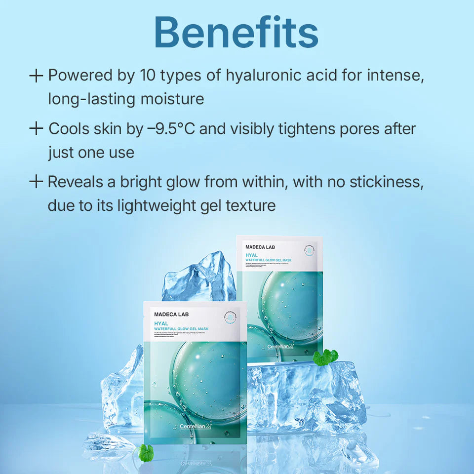 Centellian 24 Madeca Lab HYAL Waterfull Glow Gel Mask | 5ea