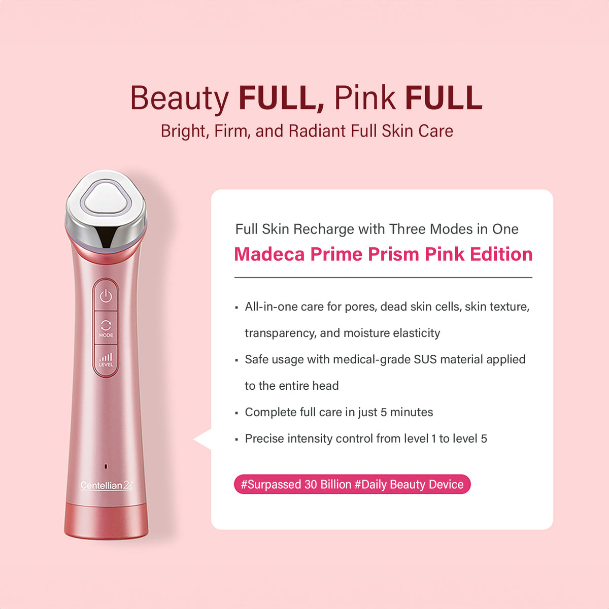 Centellian 24 Madeca Prime Prism Pink Bundle [Korean Ver.] Korean Beauty Device image 7
