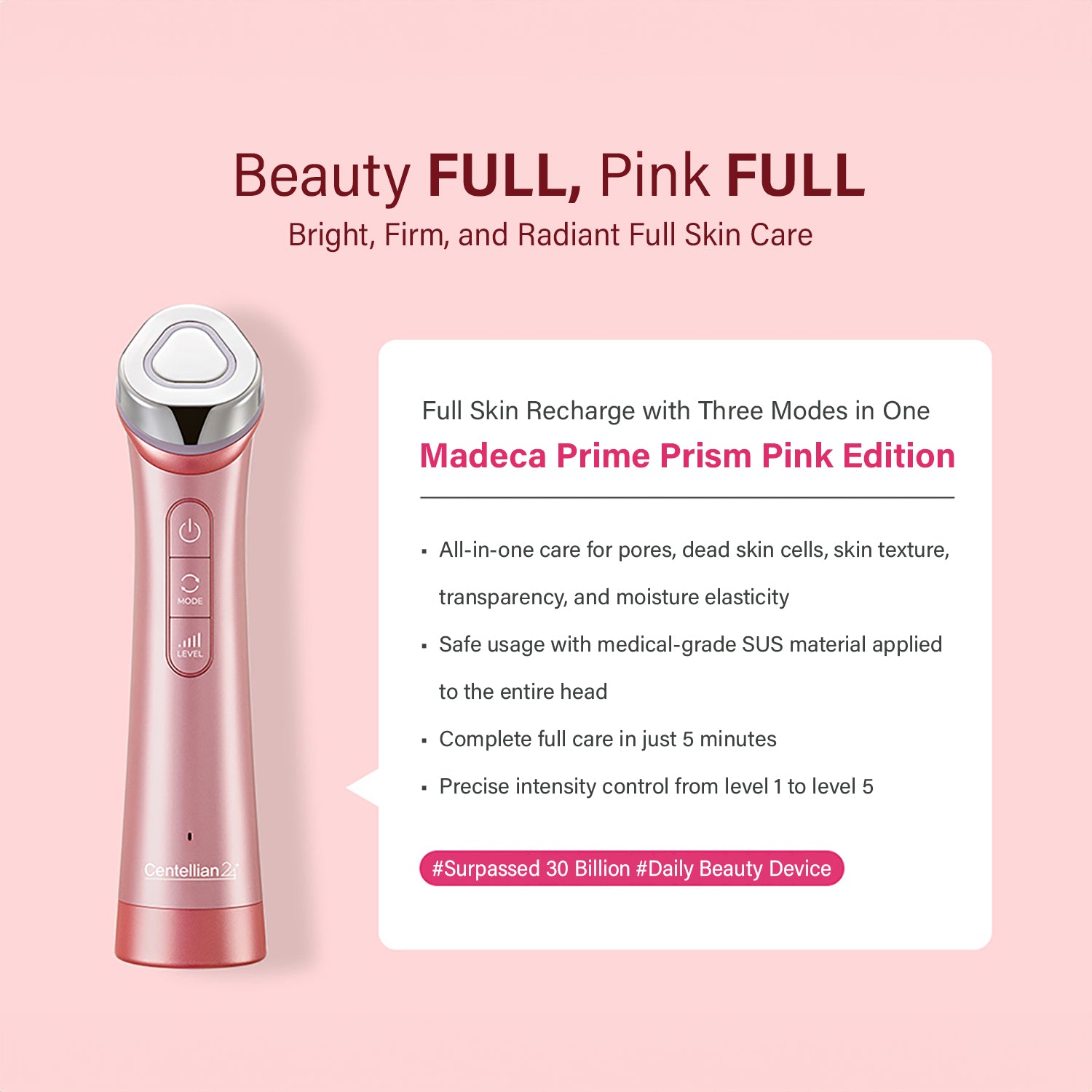 Centellian 24 Madeca Prime Prism Pink Bundle [Korean Ver.] Korean Beauty Device image 7