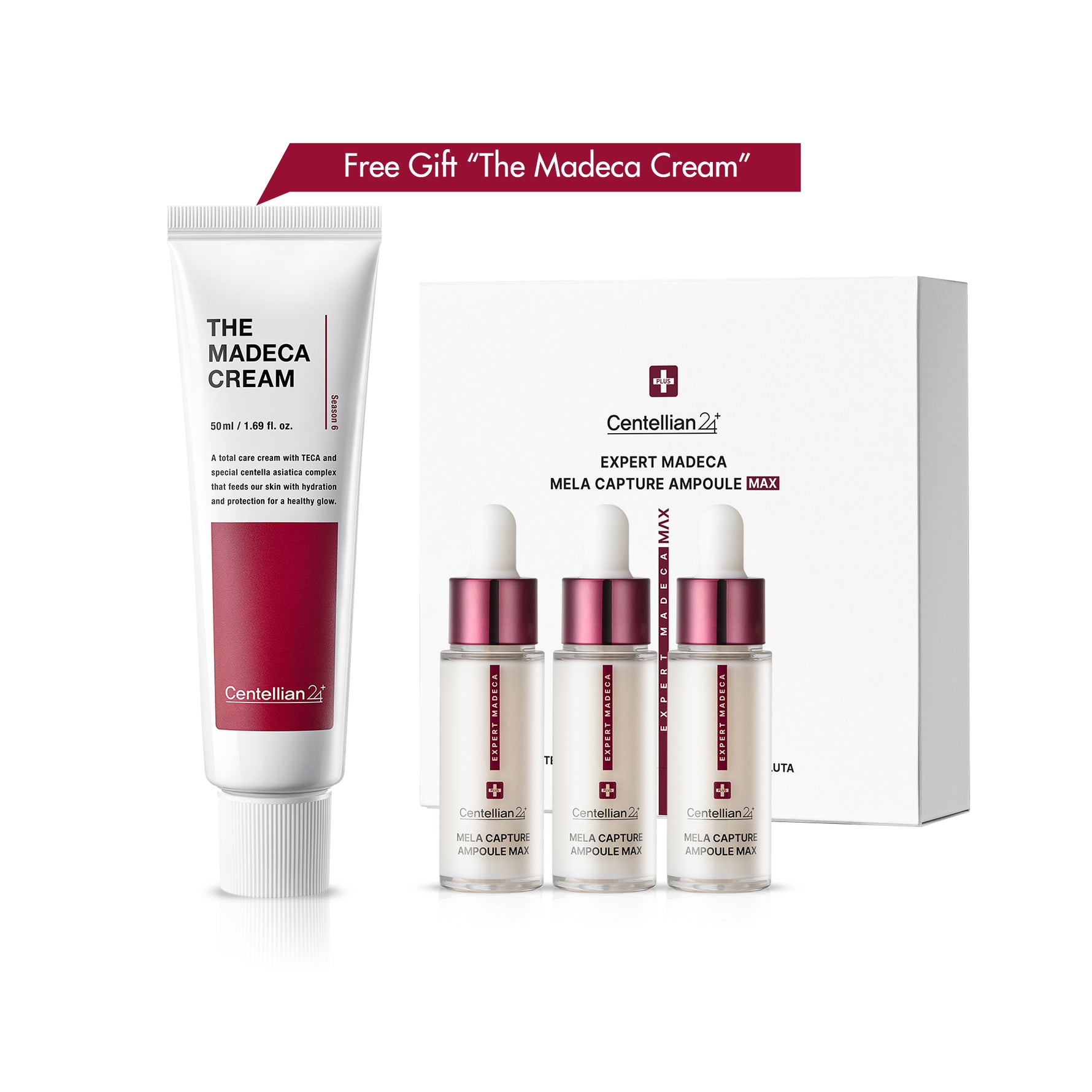 Centellian 24 Expert Madeca Mela Capture Ampoule Max 1Box + Free Madeca Cream image 0