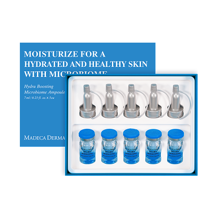 Madeca Derma Hydra Boosting Microbiome Ampoule | 0.23 fl oz x 5 ea | Repair & Skin Hydration
