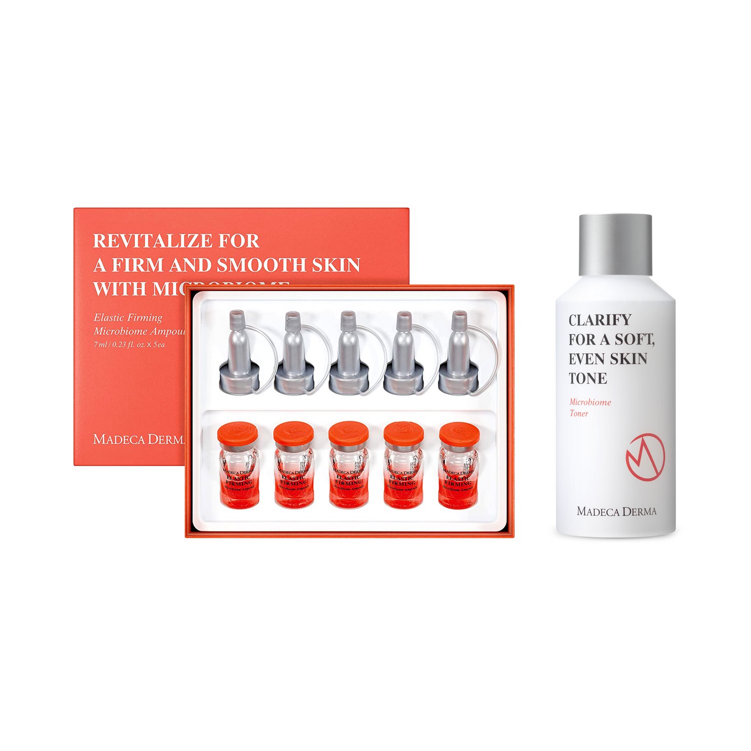 Madeca Derma Elastic Firming Microbiome Ampoule 5 ea + Toner Duo