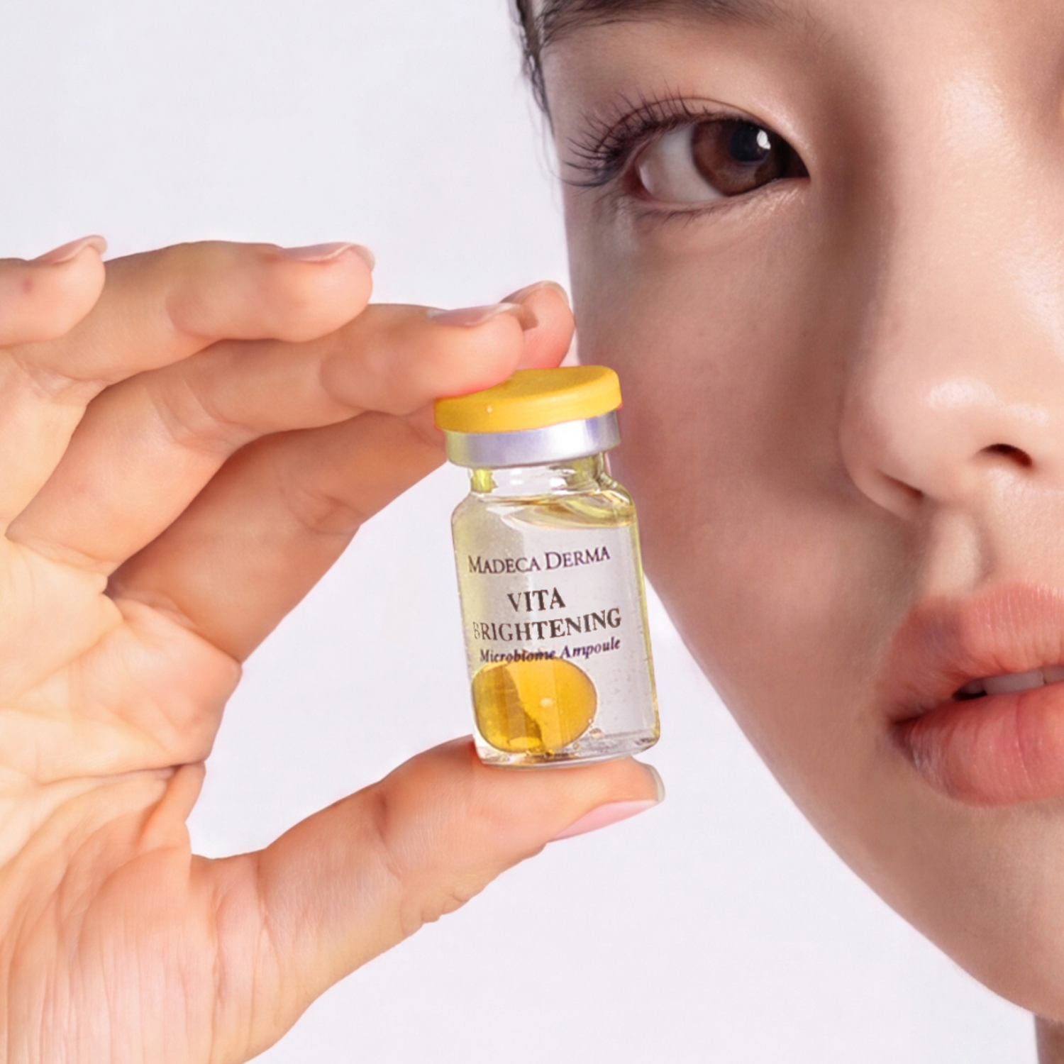 Madeca Derma Vita Brightening Microbiome Ampoule | 0.23 fl oz x 5 ea | Bright, Even Skin Tone