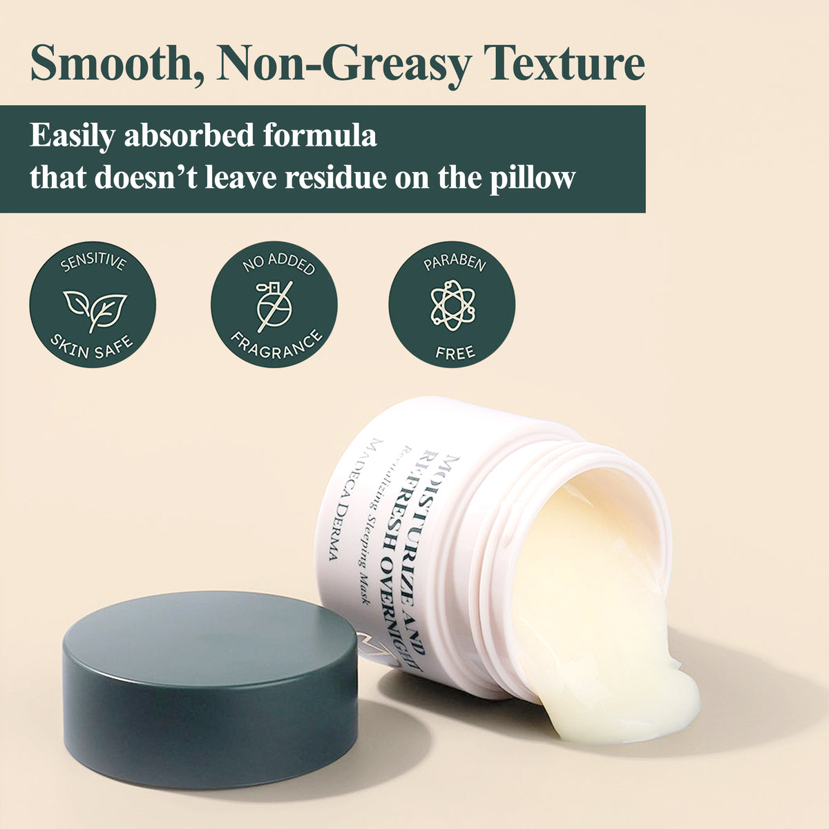 Madeca Derma Revitalizing Sleeping Mask | Hyaluronic Acid Sleeping Mask image 3