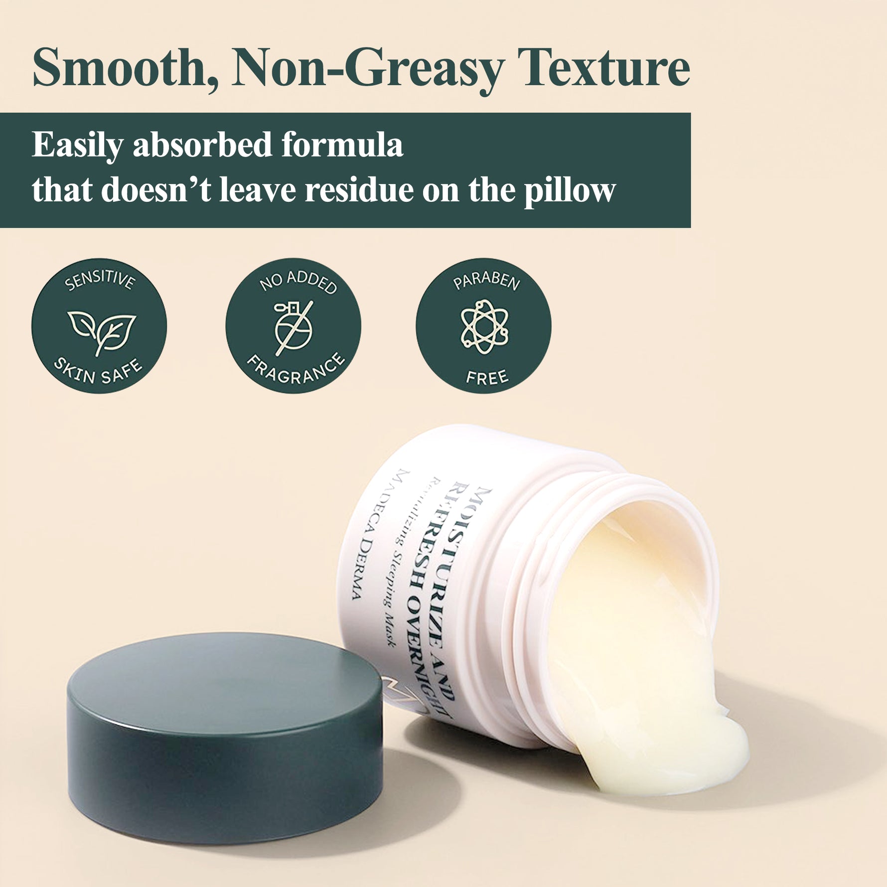 Madeca Derma Revitalizing Sleeping Mask | Hyaluronic Acid Sleeping Mask image 3